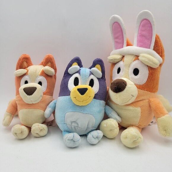 Bluey Pillow Pet & Plush Lot of Bingo & Mom Sister Blue & Orange Terriers - Picture 8 of 16